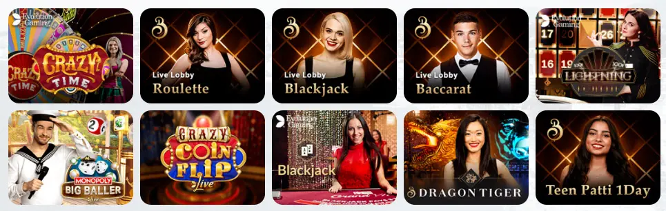 Jeux de casino en direct ONLY SPINS CASINO